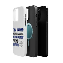 DistinctInk ToughCase for Apple iPhone, Compatible with MagSafe Charging - I'm a Diamond Precious Rare Not Everywhere