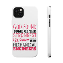 DistinctInk ToughCase for Apple iPhone, Compatible with MagSafe Charging - Strongest Women are Mechanical Engineers