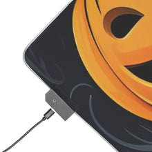 DistinctInk LED Gaming Mouse Pad with The Halloween Spell Design for Halloween