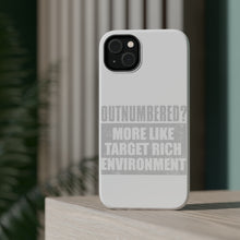 DistinctInk ToughCase for Apple iPhone, Compatible with MagSafe Charging - Outnumbered? Target Rich Environment