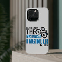 DistinctInk ToughCase for Apple iPhone, Compatible with MagSafe Charging - No Fear Mechanical Engineer is Here