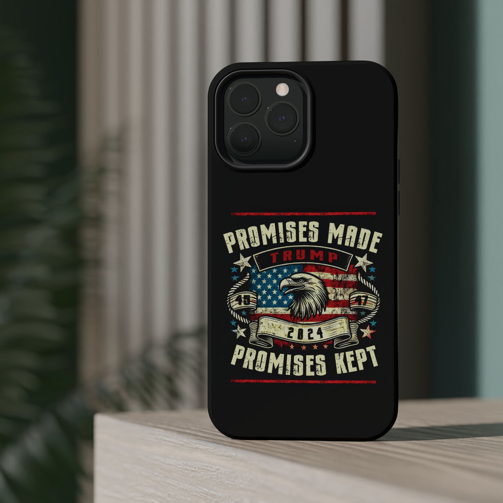 Tough Case for iPhone, Compatible with MagSafe Charging | Trump - Promises Made, Promises Kept | Conservative, view 40