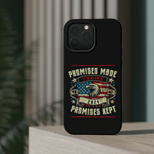 DistinctInk Tough Case for iPhone, Compatible with MagSafe Charging | Trump - Promises Made, Promises Kept | Conservative