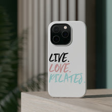 DistinctInk ToughCase for Apple iPhone, Compatible with MagSafe Charging - Live. Love. Pilates.