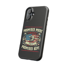 DistinctInk Tough Case for iPhone, Compatible with MagSafe Charging | Trump - Promises Made, Promises Kept | Conservative
