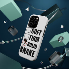 DistinctInk ToughCase for Apple iPhone, Compatible with MagSafe Charging - Soft Firm Solid Snake