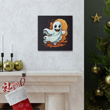 DistinctInk Canvas Wall Art with Silly Specter Sprites for Halloween