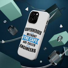 DistinctInk ToughCase for Apple iPhone, Compatible with MagSafe Charging - Superheroes Without Cape are Engineers
