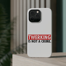 DistinctInk ToughCase for Apple iPhone, Compatible with MagSafe Charging - Twerking is Not a Crime