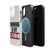 DistinctInk ToughCase for Apple iPhone, Compatible with MagSafe Charging - Twerking is My Cardio