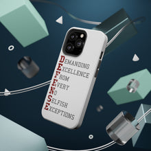 DistinctInk ToughCase for Apple iPhone, Compatible with MagSafe Charging - DEFENSE Demanding Excellence
