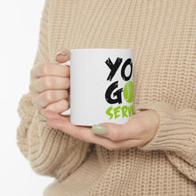 DistinctInk Glossy White Coffee / Tea Mug - You Got Served Tennis