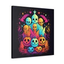 DistinctInk Canvas Wall Art with The Joy of Connecting for Halloween LGBTQ+ Pride