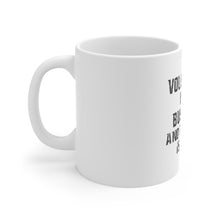 DistinctInk Glossy White Coffee / Tea Mug - Volleyball is My Business Business Is Good