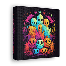 DistinctInk Canvas Wall Art with The Joy of Connecting for Halloween LGBTQ+ Pride