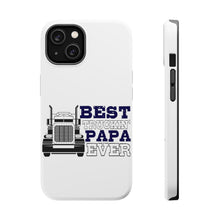 DistinctInk ToughCase for Apple iPhone, Compatible with MagSafe Charging - Best Truckin' Papa Ever