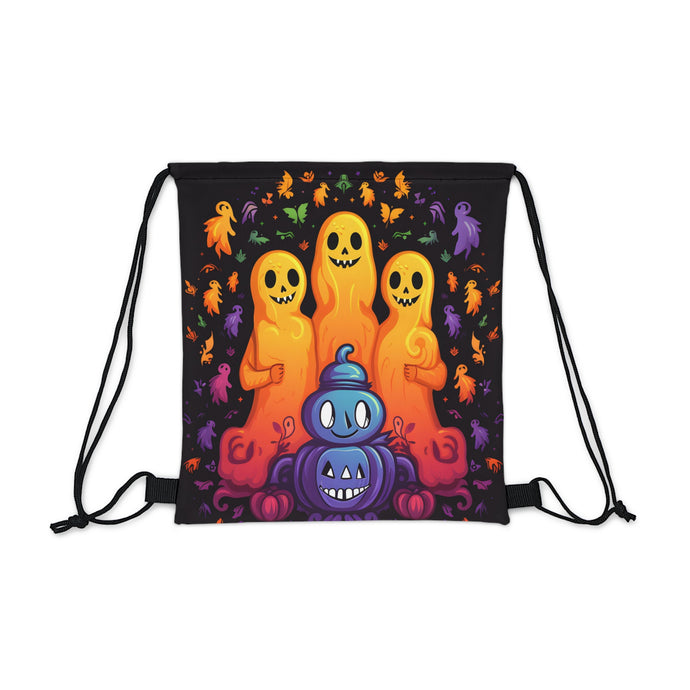 DistinctInk Drawstring Bag Backpack with Finding Your Purpose in Life Design for Halloween  LGBTQ+ Pride