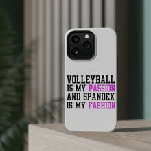 DistinctInk ToughCase for Apple iPhone, Compatible with MagSafe Charging - Volleyball is My Passion Spandex My Fashion