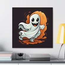 DistinctInk Canvas Wall Art with Silly Specter Sprites for Halloween