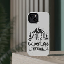 DistinctInk ToughCase for Apple iPhone, Compatible with MagSafe Charging - And so the Adventure Begins