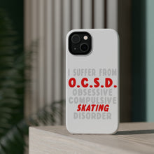 DistinctInk ToughCase for Apple iPhone, Compatible with MagSafe Charging - OCSD - Obsessive Compulsive Skating Disorder
