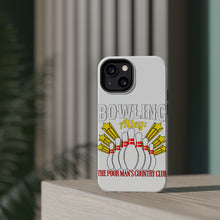 DistinctInk ToughCase for Apple iPhone, Compatible with MagSafe Charging - Bowling Alley The Poor Man's Country Club
