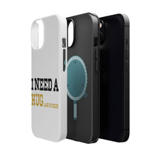 DistinctInk ToughCase for Apple iPhone, Compatible with MagSafe Charging - I Need a HUGlass of Beer
