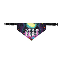 DistinctInk Adjustable Pet Banana Collar with Exploring the Unknown Design for Halloween LGBTQ+ Pride