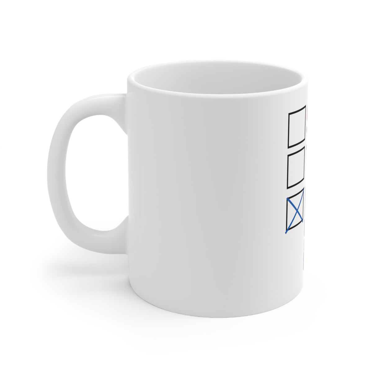 Glossy White Coffee / Tea Mug - Single Taken I'm a Unicorn Don't Date Humans, view 2