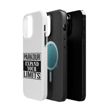 DistinctInk ToughCase for Apple iPhone, Compatible with MagSafe Charging - Parkour Expand Your Limits