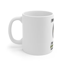 DistinctInk Glossy White Coffee / Tea Mug - I'm Not Short I'm Just More Down to Earth