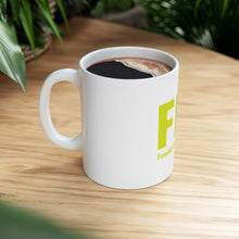 DistinctInk Glossy White Coffee / Tea Mug - FBI - Female Body Inspector