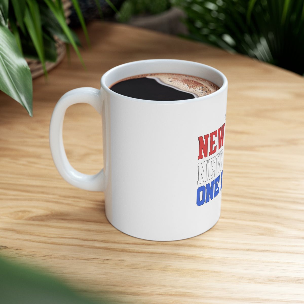 Glossy White Coffee / Tea Mug - New Year New Team One Dream, view 8