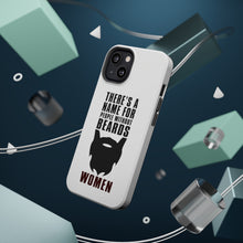 DistinctInk ToughCase for Apple iPhone, Compatible with MagSafe Charging - Name For People Without Beards: Women
