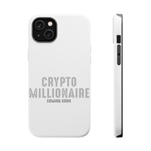 DistinctInk ToughCase for Apple iPhone, Compatible with MagSafe Charging - Crypto Millionaire - Coming Soon