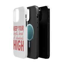 DistinctInk ToughCase for Apple iPhone, Compatible with MagSafe Charging - Keep Your Heels Head & Standards high