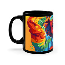 DistinctInk Black Coffee Mug - Addictive Adventure Story for LGBTQ+ Pride
