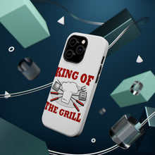 DistinctInk ToughCase for Apple iPhone, Compatible with MagSafe Charging - King of the Grill BBQ Barbecue