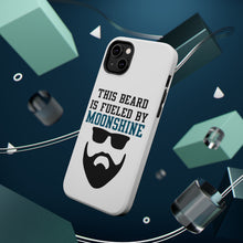 DistinctInk ToughCase for Apple iPhone, Compatible with MagSafe Charging - This Beard is Fueled by Moonshine