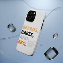 DistinctInk ToughCase for Apple iPhone, Compatible with MagSafe Charging - Beards, Babes And BBQ