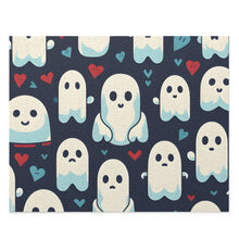 DistinctInk Jigsaw Puzzle with Skelephants and Ghostly Ghouls Design for Halloween