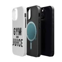 DistinctInk ToughCase for Apple iPhone, Compatible with MagSafe Charging - Gym And Juice