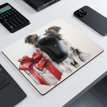 DistinctInk Mouse Pad - 1/4" Foam Rubber - Papillon Puppy Drawing