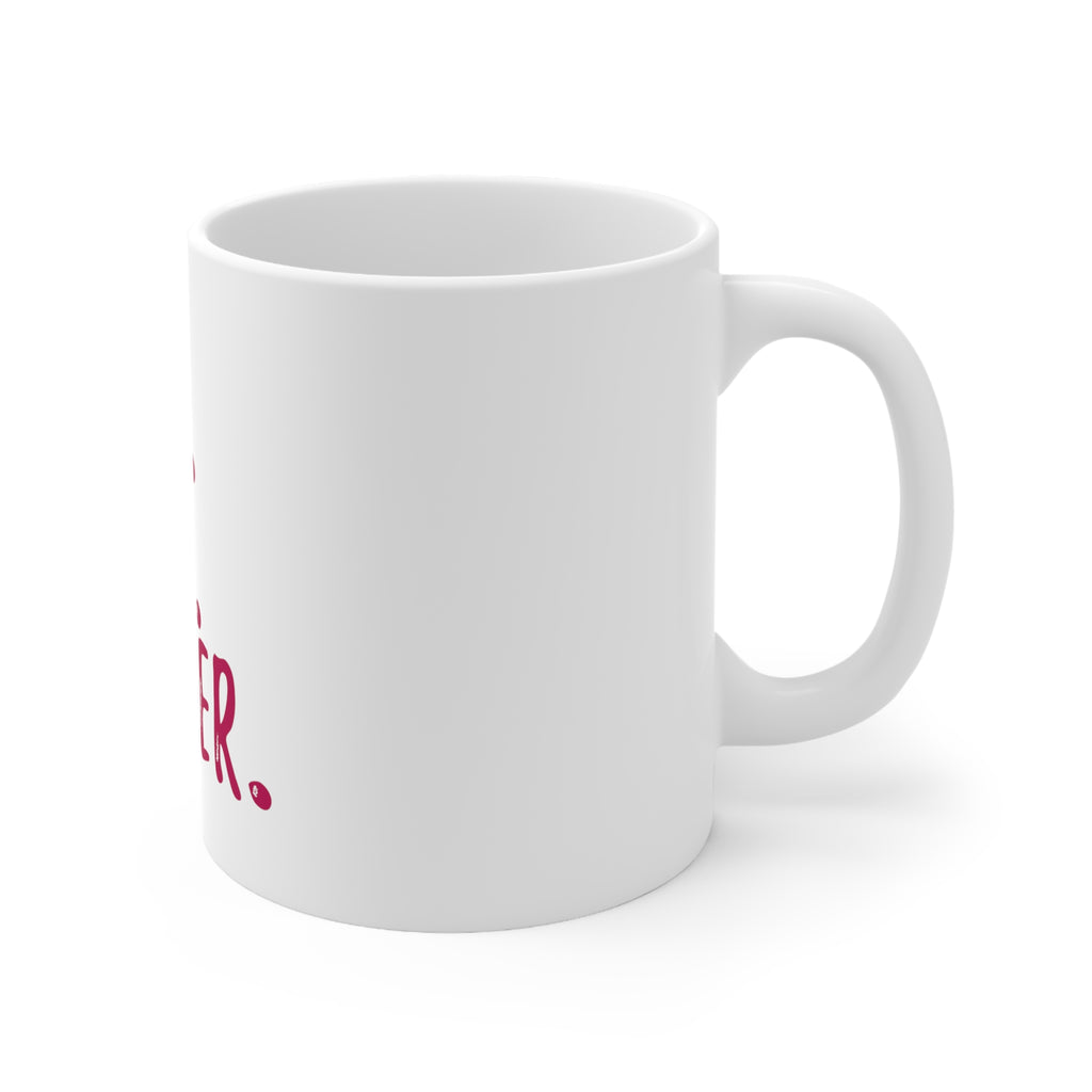 Glossy White Coffee / Tea Mug - Wife. Mom. Farmer., view 3