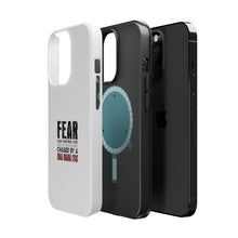 DistinctInk ToughCase for Apple iPhone, Compatible with MagSafe Charging - Never Been Chased By A Mad Mama Cow