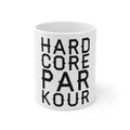 Glossy White Coffee / Tea Mug - Hard Core Parkour