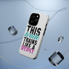 DistinctInk ToughCase for Apple iPhone, Compatible with MagSafe Charging - This Bride Trains Like a Beast