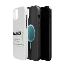 DistinctInk ToughCase for Apple iPhone, Compatible with MagSafe Charging - Farmer Definition - Few Who Feeds Many
