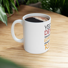 DistinctInk Glossy White Coffee / Tea Mug - Yes I'm a Dentist Super Hero