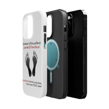 DistinctInk ToughCase for Apple iPhone, Compatible with MagSafe Charging - Lawyers DO Have Souls Oops Soles